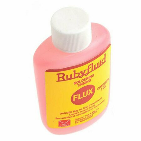 FORNEY Rubyfluid Water Soluble Liquid Flux, 2 Ounce, Bulk 38120